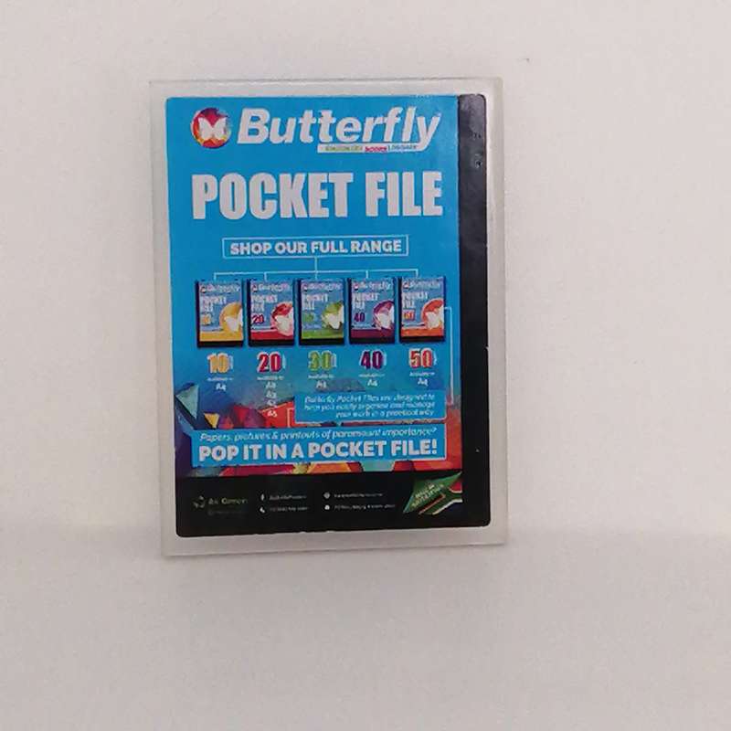 Checkers Mini "Butterfly Pocket File" Collectible
