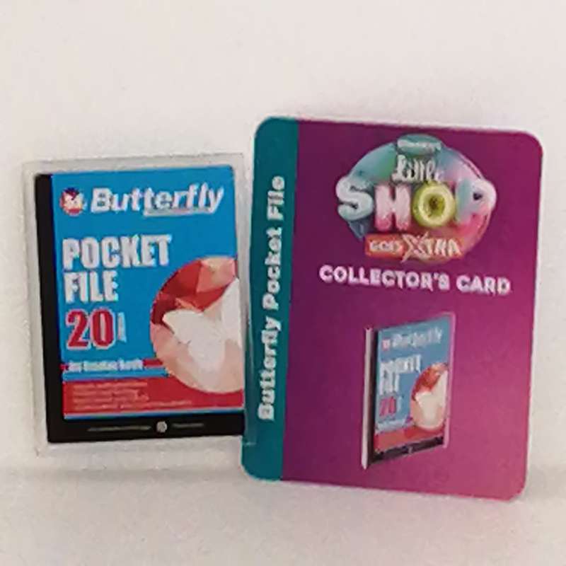 Checkers Mini "Butterfly Pocket File" Collectible