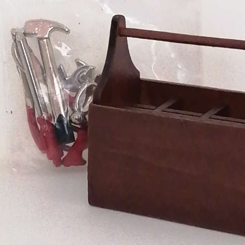 Tool Box with Tools (Miniature, suitable for Printer's Tray)
