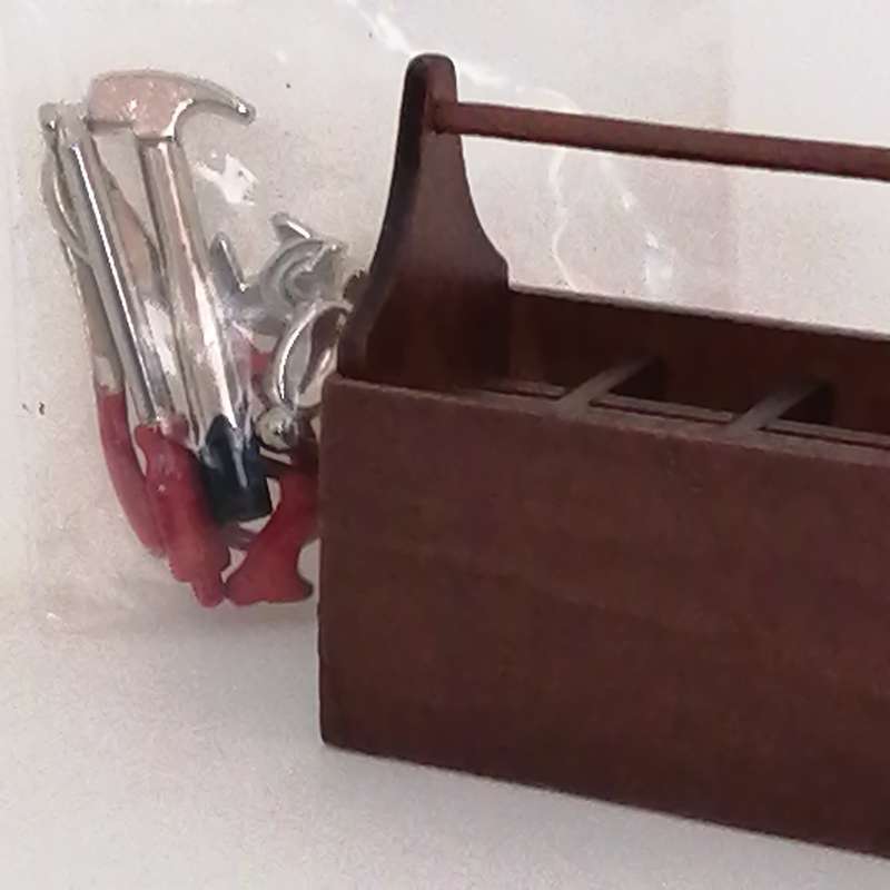 Tool Box with Tools (Miniature, suitable for Printer's Tray)