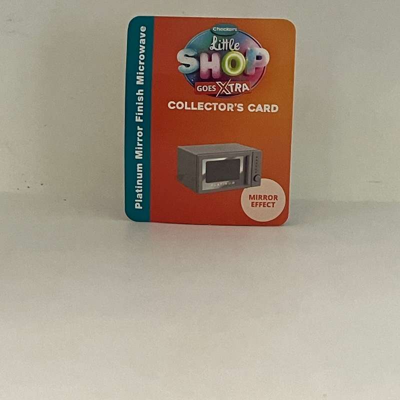 Checkers Mini  "Platinum Mirror Finish Microwave"  Little Shop
