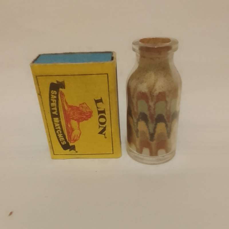 Sand Art in Glass Bottle (Miniature, suitable for printer's tray)