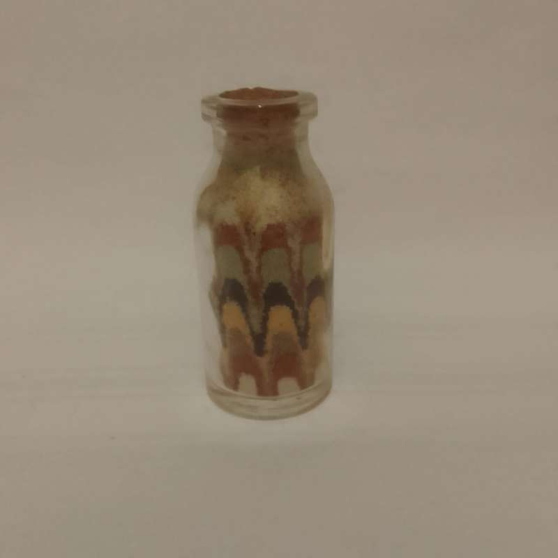 Sand Art in Glass Bottle (Miniature, suitable for printer's tray)