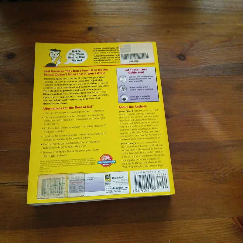 Alternative Medicine for Dummies (James Dillard & Terra Ziporyn)
