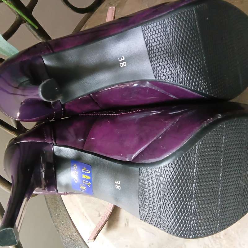 Shoes - Maroon Mary-Janes, Pas a Pas