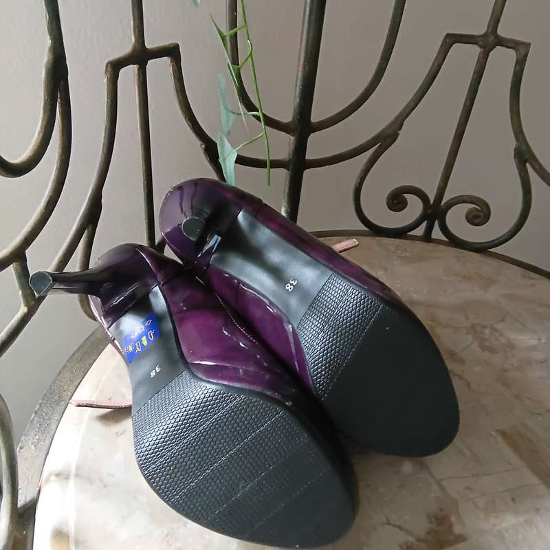 Shoes - Maroon Mary-Janes, Pas a Pas