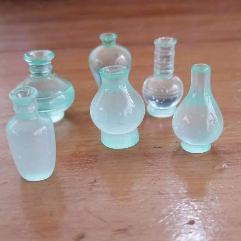 Frosted Glass Bottles (Miniature)