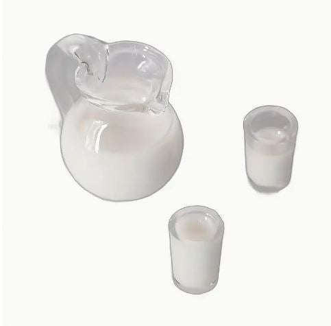Milk in Pitcher with 2 Cups (Miniature, suitable for Printer's Tray)