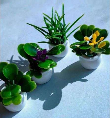 Potted Plants (Miniature, suitable for Printer's Tray or Fairy Garden)