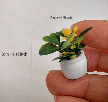 Potted Plants (Miniature, suitable for Printer's Tray or Fairy Garden)