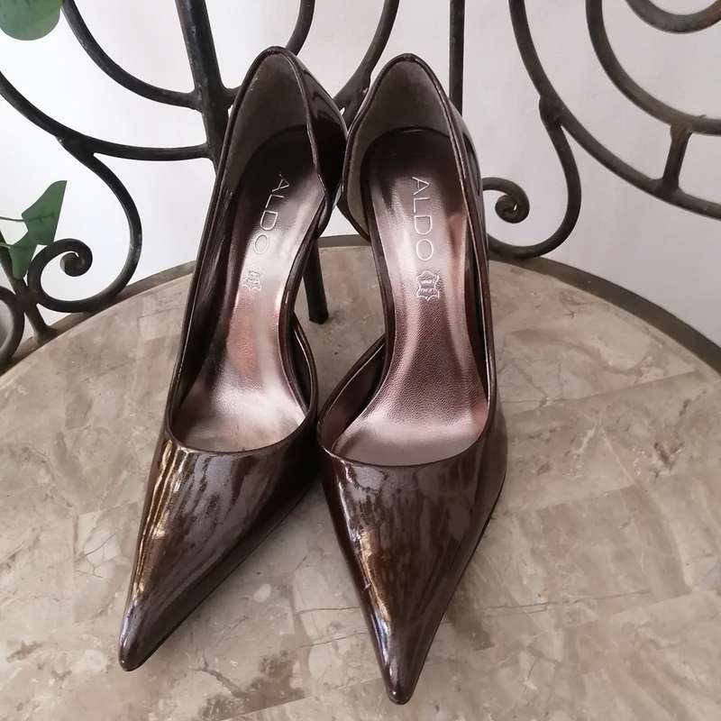 Shoes - Dark Brown Patent, Aldo