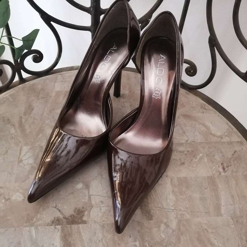 Shoes - Dark Brown Patent, Aldo