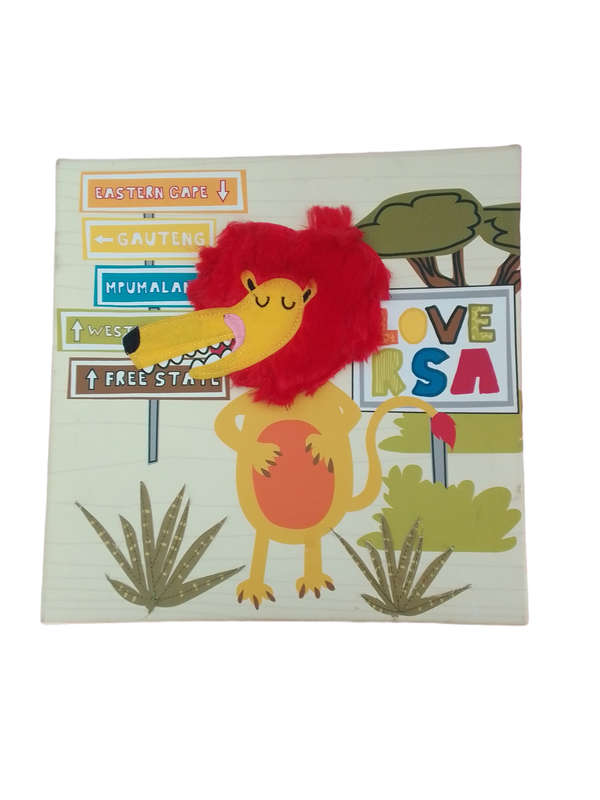 Wall Art: Decorative Lion Provincial Love RSA Canvas