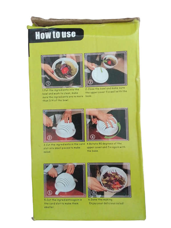 Salad Cutter Bowl in 60 Seconds (Enjoy a Nutritious and Delicious Salad)