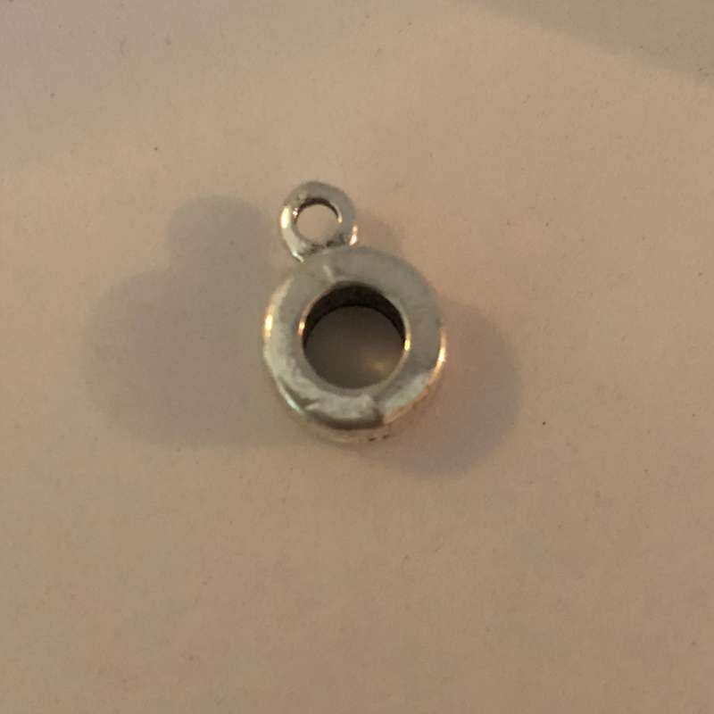 Bead Fitting Pandora 'Silver', Dangle (Empty) for Attachment Charm