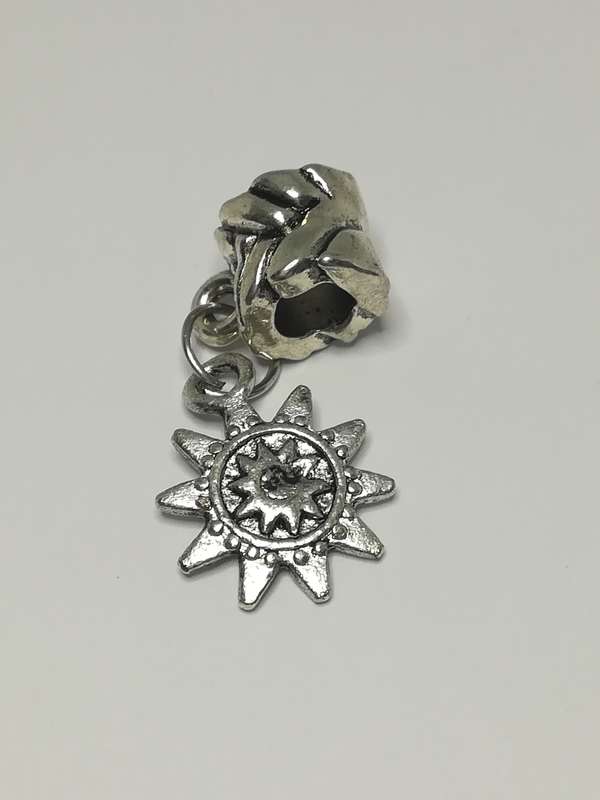 Bead Fitting Pandora 'Silver', Sun Dangle