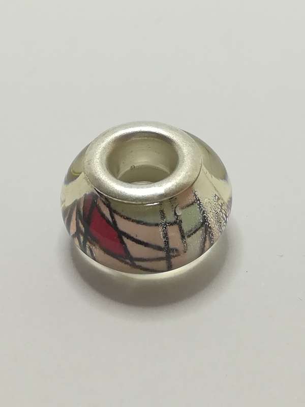 Bead Fitting Pandora Murano-Type Art Stripe