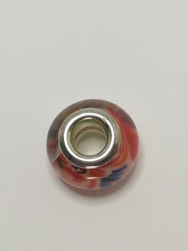 Bead Fitting Pandora 'Silver', Spacer, Heart Cube