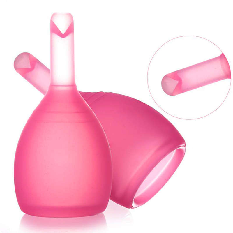 Medical Grade Silicone Menstrual Cup for Women Drain Valve & Silk Bag (Small)