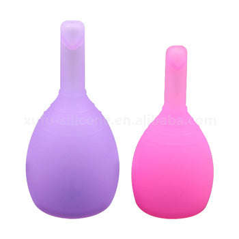 Medical Grade Silicone Menstrual Cup for Women Drain Valve & Silk Bag (Large)