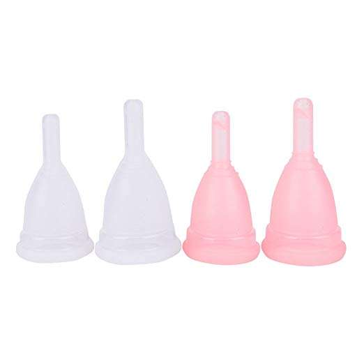 Medical Grade Silicone Menstrual Cup for Women Drain Valve (Small)