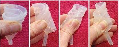 Medical Grade Silicone Menstrual Cup for Women Drain Valve (Small)