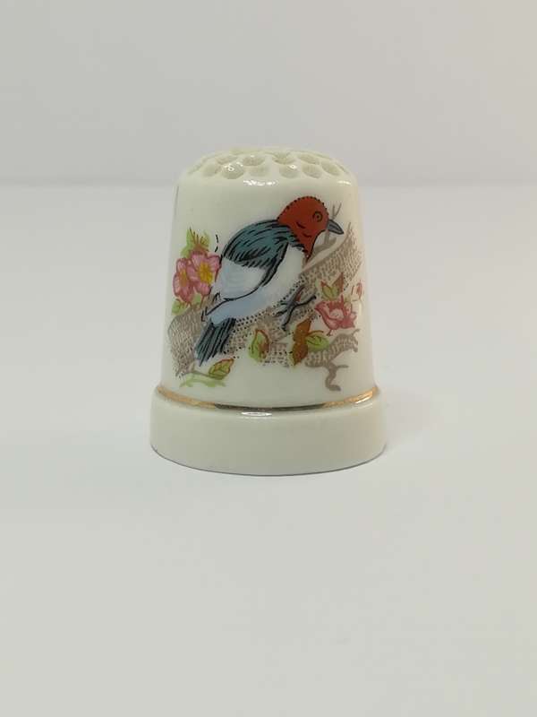 Thimble Porcelain with Bird (suitable for Printer's Tray)