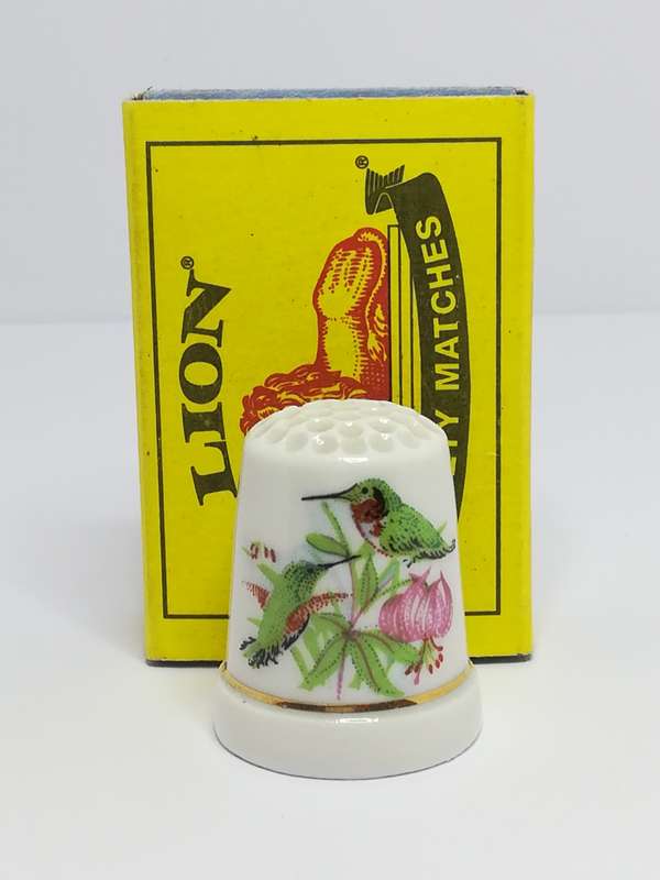 Thimble Porcelain with Bird (suitable for Printer's Tray)