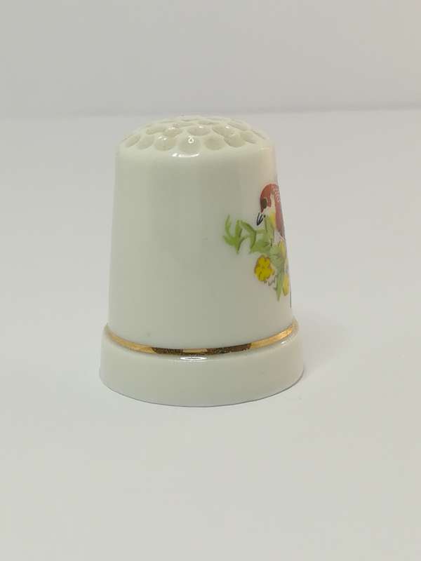Thimble Porcelain with Bird (suitable for Printer's Tray)