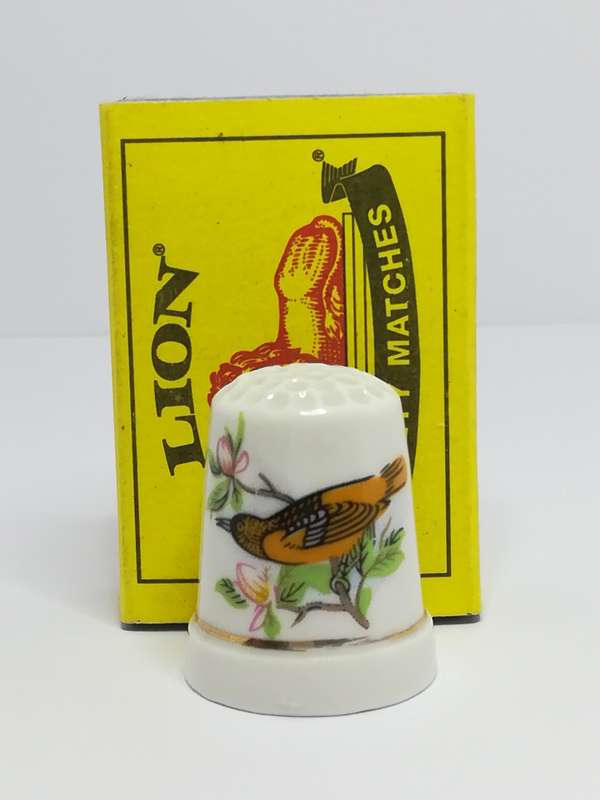 Thimble Porcelain with Bird (suitable for Printer's Tray)