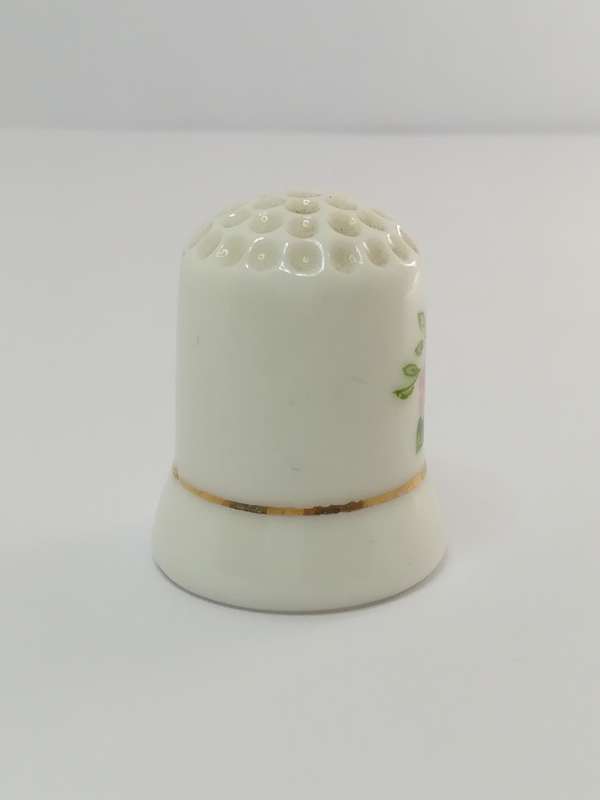 Thimble Porcelain with Flower (suitable for Printer's Tray)