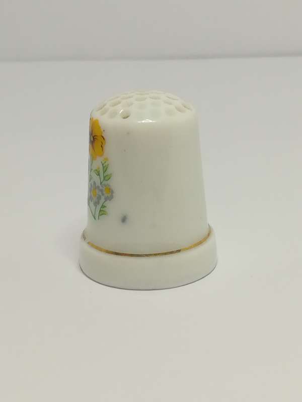 Thimble Porcelain with Flower (suitable for Printer's Tray)