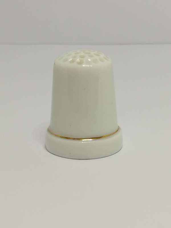 Thimble Porcelain with Flower (suitable for Printer's Tray)