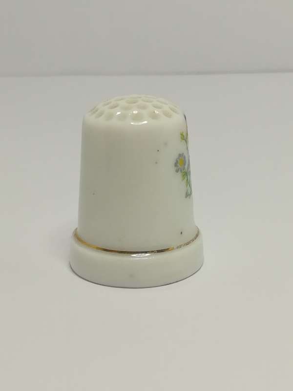 Thimble Porcelain with Flower (suitable for Printer's Tray)