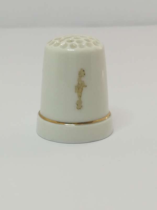 Thimble Porcelain with Bird (suitable for Printer's Tray)