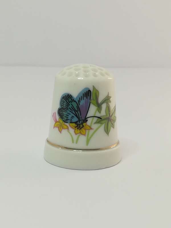 Thimble Porcelain with Butterfly (suitable for Printer's Tray)