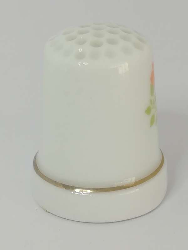 Miniature Porcelain Thimble (Flower) (suitable for Printer's Tray)