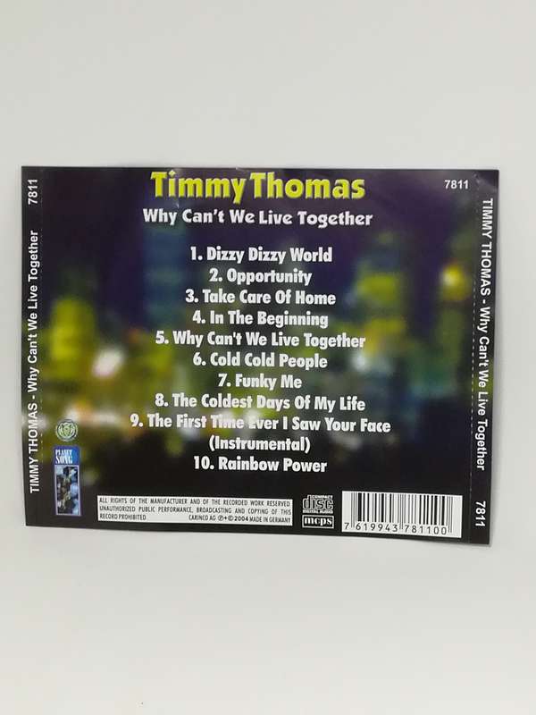 Timmy Thomas - Why Can't We Live Together (CD)