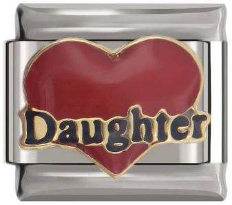 Italian Charm 'Silver' Daughter (Fits Nomination Bracelet)
