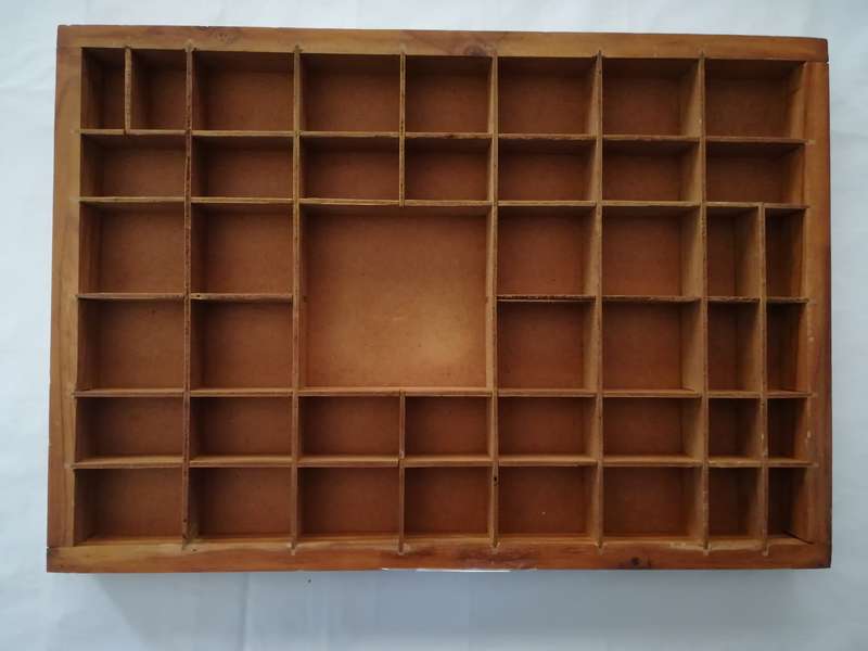 Printer's Tray - Design 13 (Wooden)