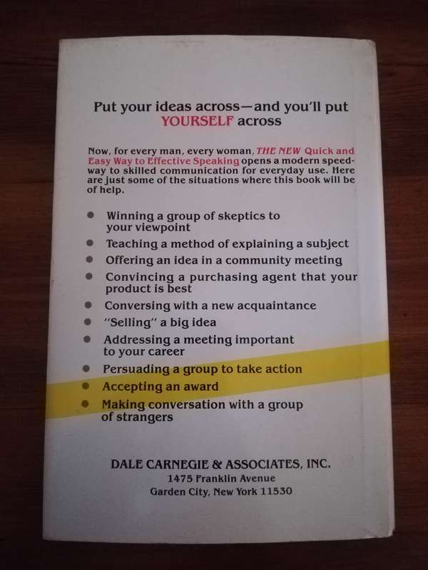 The Quick and Easy Way to Effective Public Speaking (Dale Carnegie)