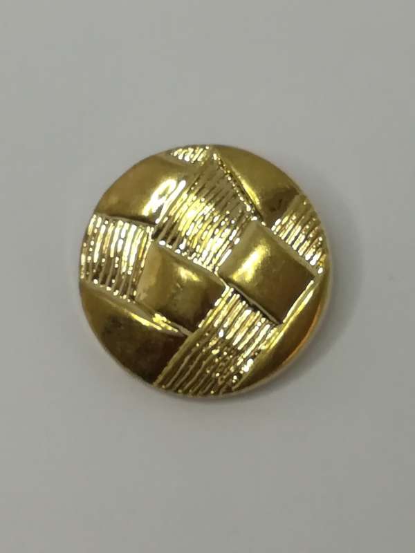 Round Shank Button Material Cloth Design ('Gold')