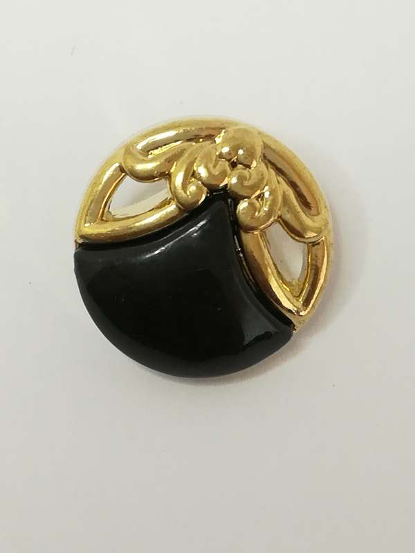 Round Shank Button ('Gold' or Purple Design)