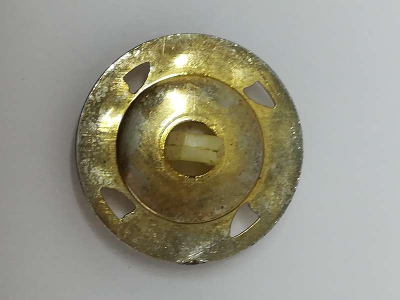 Round Shank Button ('Pearl' with 'Gold' Design Trim)
