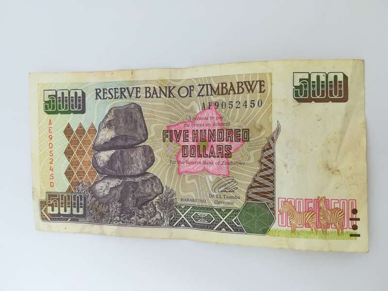 500 Zimbabwean Dollar Bank Note