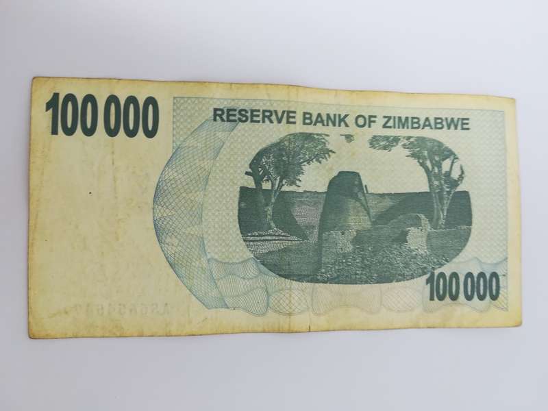 100 Thousand Zimbabwean Dollar Bank Note