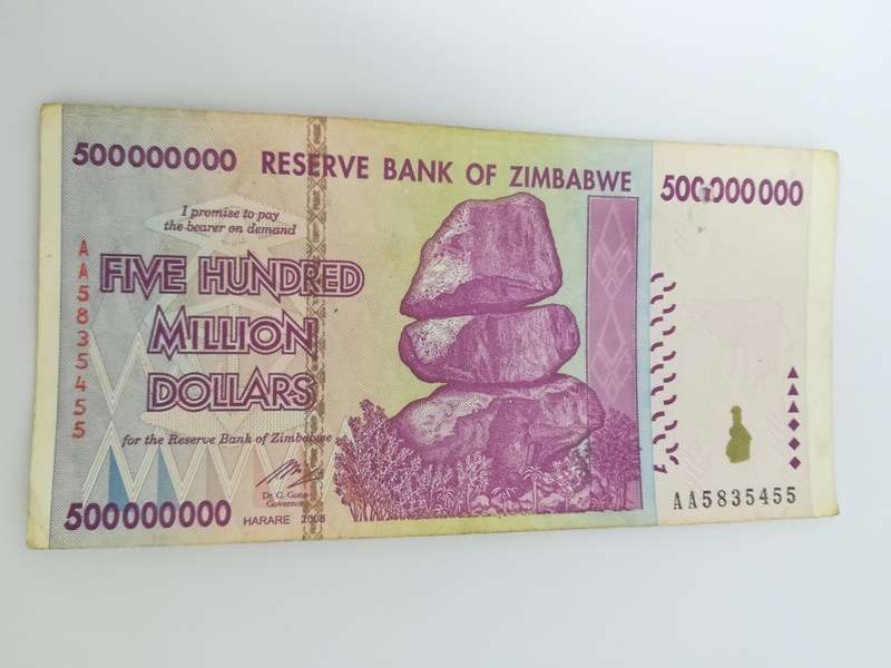 500 Million Zimbabwean Dollar Bank Note