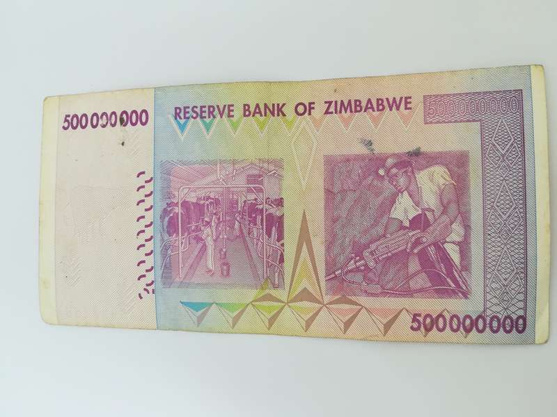 500 Million Zimbabwean Dollar Bank Note