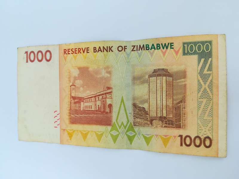 1 Thousand Zimbabwean Dollar Bank Note