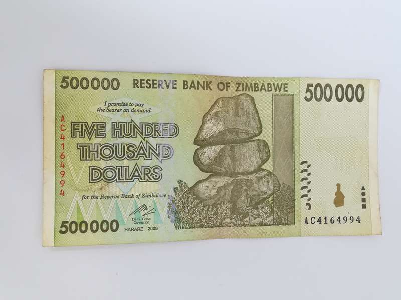 500 Thousand Zimbabwean Dollar Bank Note
